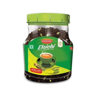 VIKRAM Elaichi CTC Tea | 100% Natural Ground Cardamom Blended with Assam Tea | Flavorful, and Aromatic Blend Perfect for a Bold and Refreshing Br