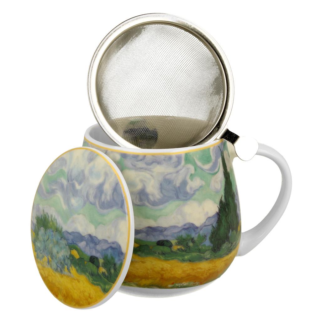 Porcelanowy Kubek Z Zaparzaczem 430 Ml
