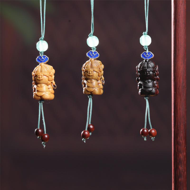 Creatieve Gele Telefoonbedel Hanger Sleutelhanger Ornament Cadeau