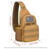 Camouflage Shoulder Bag Men's Chest Bag Outdoor Travel Convenient Water Cup Mesh Bag Shoulder Strap Adjustable