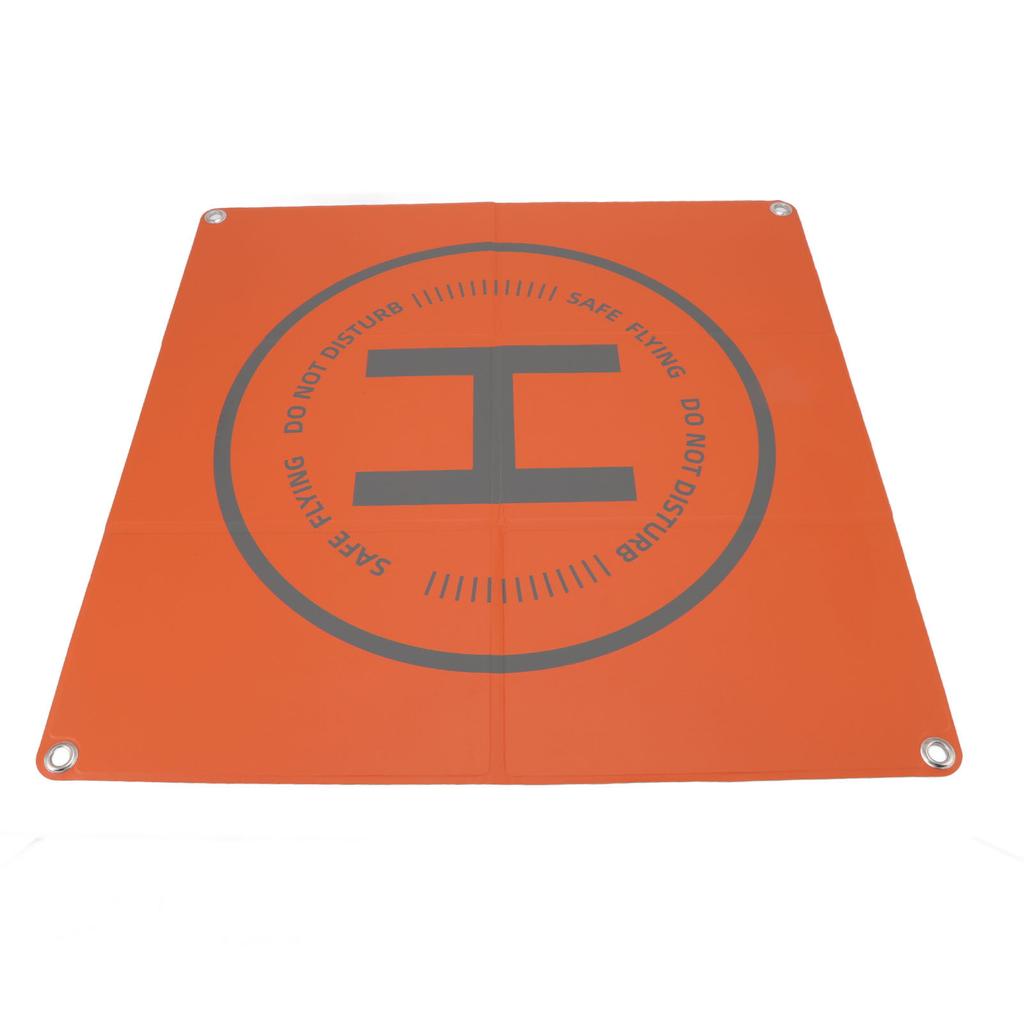 Drone Landing Pad Double Color Safety Warning Slogan Design 65cm Square Waterproof Foldable Drone Landing Pad