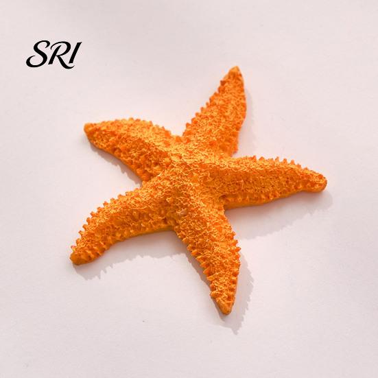 Party Decoration Supplies Starfish Figurine Resin Aquarium Realistic Artificial Waterproof Ornaments Ornament for Fish Tank Home Nautical Decor