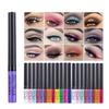 Matné tekuté oční linky tužka make-up dlouhotrvající rychle schnoucí třpytivé tužky na oči Bílé zlato oční linky kosmetický pigment TSLM1