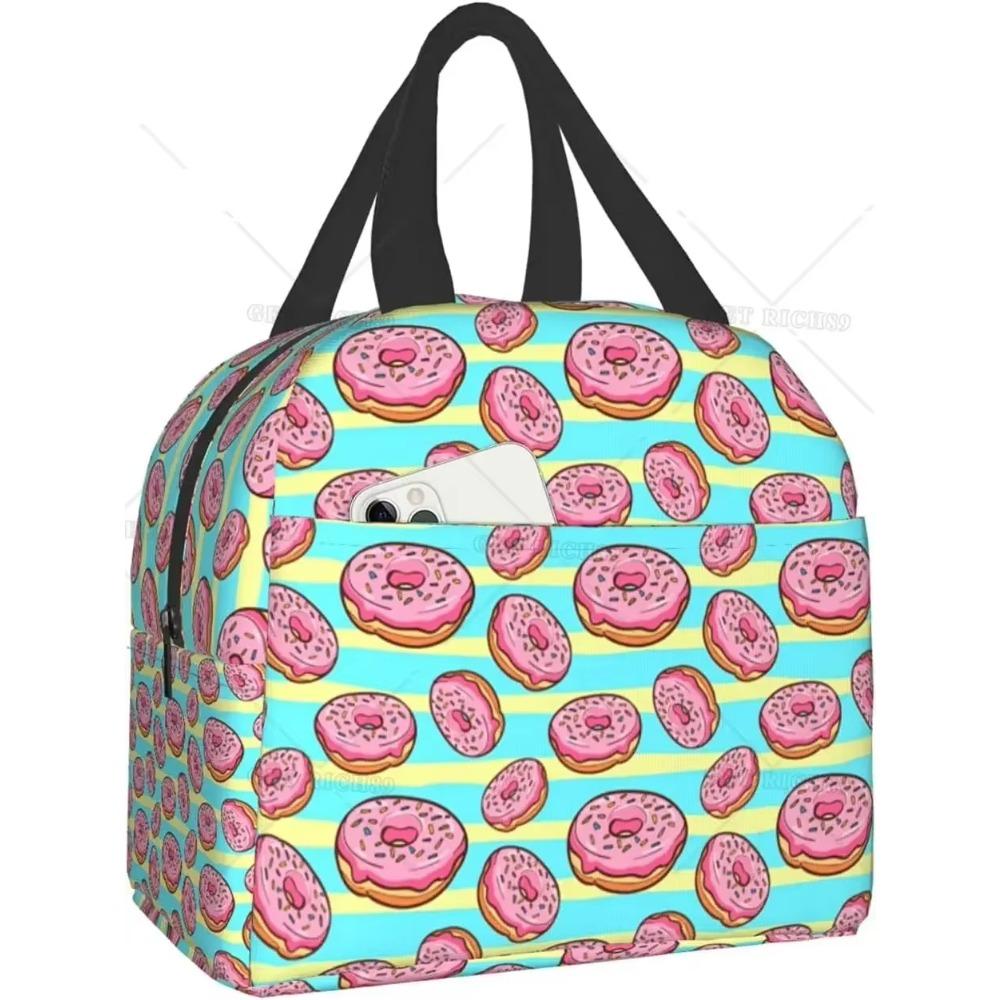 Borse Termiche per Pranzo Uomo Donna, Borsa Tote per Mantenere Cibo Caldo o Freddo, Lunch Box Riutilizzabile per Ufficio, Viaggi, Potluck, Cucina di Casa