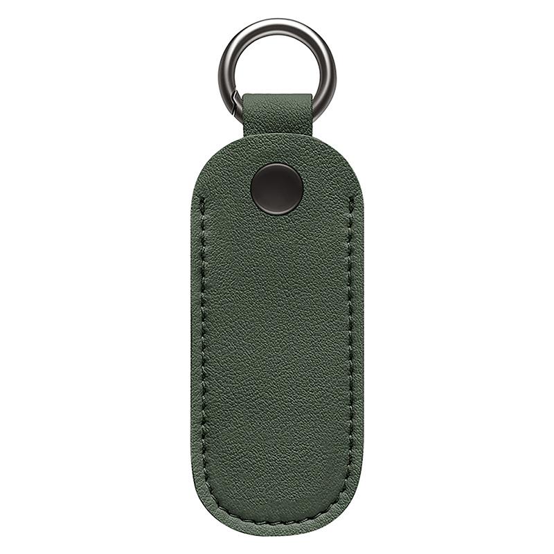 Leather U Disk Pouch Key Ring Holder Usb Flash Drive Storage Bag Pendrive Protective Cover Memory Stick Case
