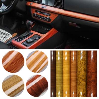 30x100cm Holzmaserung Autoaufkleber Selbstklebend Wrap Auto Schutzaufkleber DIY Styling Hochglänzend Auto Innenraum Folie