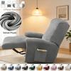 1 Seater Velvet Elastic Recliner Sofa Cover Soft Slipcover Chair Sofa Protector Relax Armchair Stretch Couch Covers Living Room