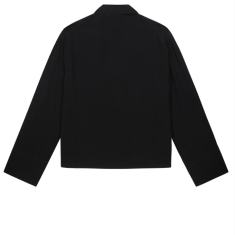 Benetton Unbalanced V Neck Blouse 3s 53a0dq02k