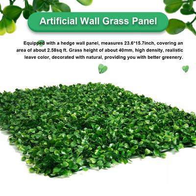 Simulation Plants Wall Indoors Outdoors Artificial Hedge Grass Backdrop Panels Decoration Garden
