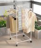 Rolling Floor Clothes and Hat Rack with Storage Shelf 9145: Vertical Bedroom Organizer