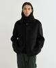 Endoor [Renewal] Fine Wool Short Coat (Black)