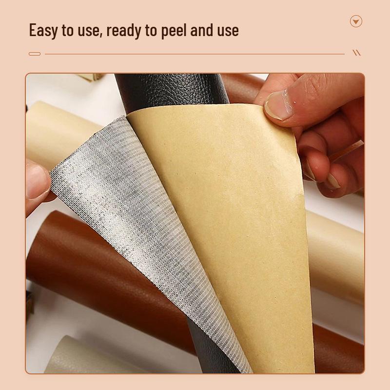 Self-Adhesive Lychee Pattern Leather Repair Patch for Sofa and Car Interior