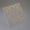 Blue and White Porcelain Chinese 5D Butterfly Flowers Vase Swallow Window Gold Stamping Nail Art Stickers Manicure Decals