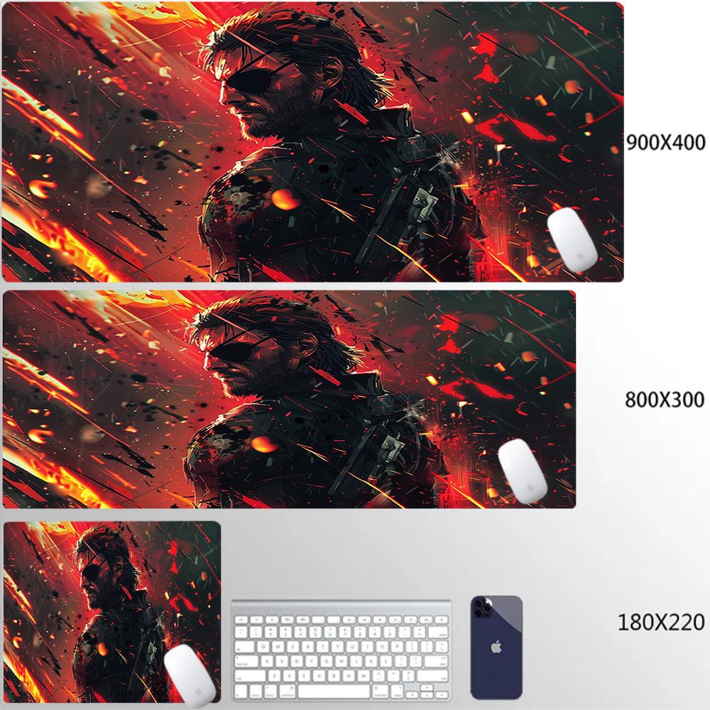 Mouse Pad Office PC HD Anime Gamer Cabinet Keyboard Pad Mousepad Metal Gear Solid Laptop Gaming Accessories Desk Mat XXL Carpet