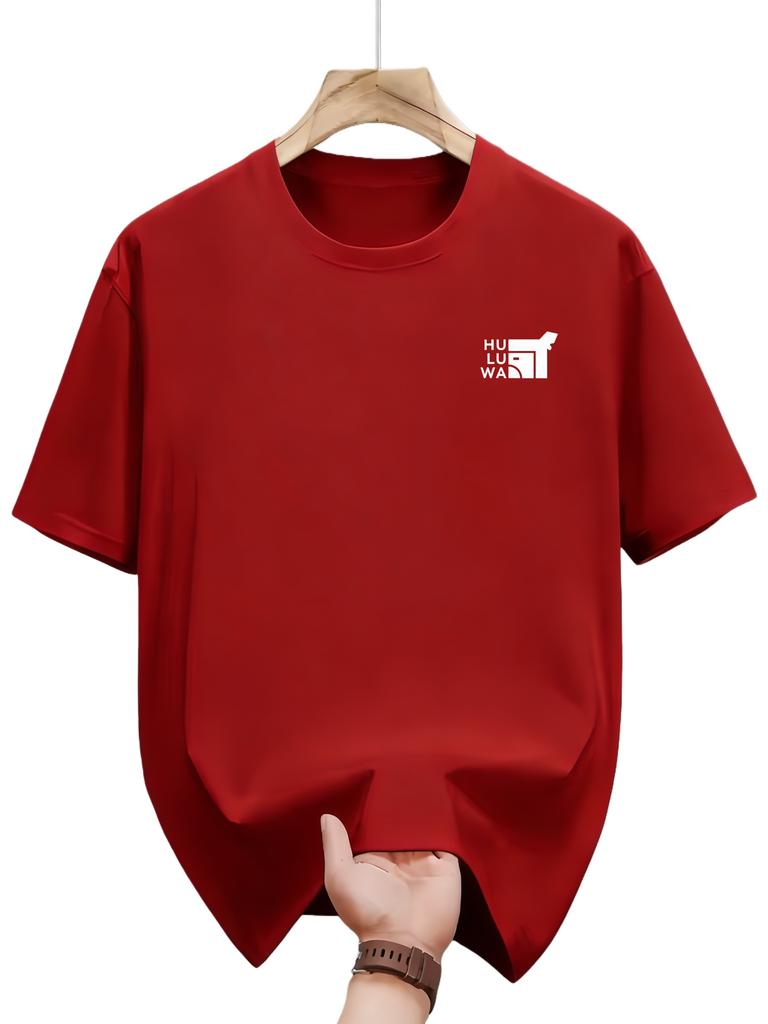 Summer Men Casual Sports Shortsleeved Tshirt Comfortable and Breathable Suitable for Outdoor Jogging and Fitness Fitness Wear