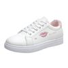 Spring New Fashion White Shoes Female Students Lace up round Toe Color Matching Casual Sports Skate Shoes  Wholesale