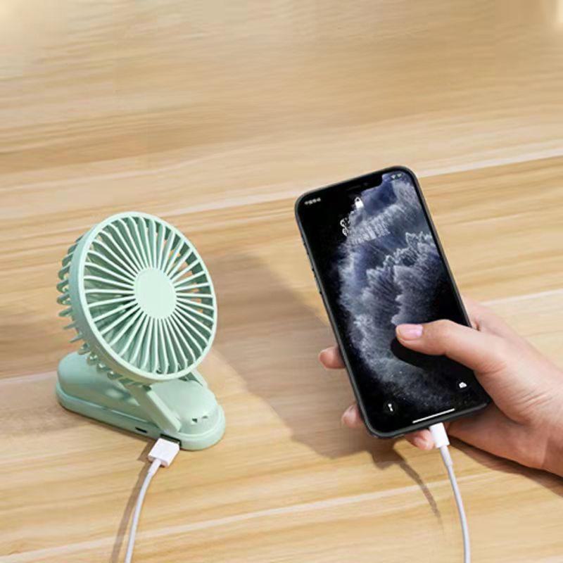 Ventilador dobrável recarregável USB portátil - Mini ventilador portátil ultra silencioso e multifuncional