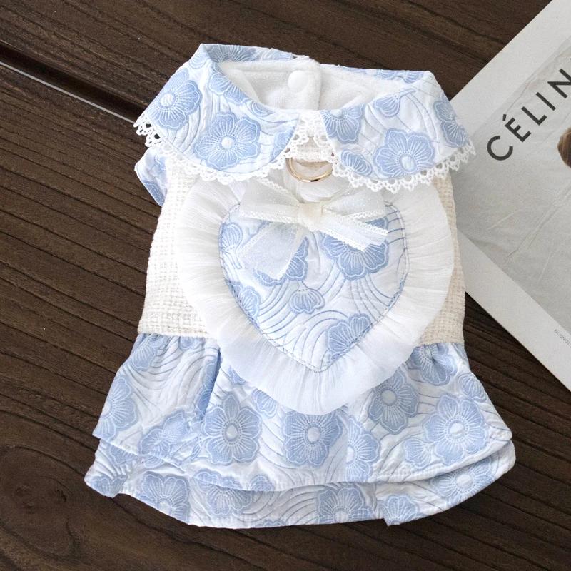 

Winter Dog Dress Cat Puppy Coat Yorkie Pomeranian Shih Tzu Maltese Schnauzer Bichon Poodle Dog Clothes Warm Pet Clothing Costume XXS