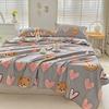 1pc 100% Cotton Bedsheet Cartoon Style Bed Linen Skin-friendly Flat Bed Sheet Adults Kids Sheets Drap De Lit (No Pillowcase)