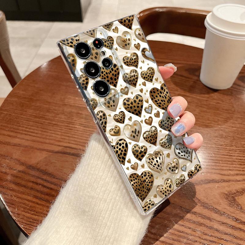 Love Heart Print Case For Samsung Galaxy S26 S25 S24 Ultra S23 S25 FE A57 A17 A37 A16 A56 A55 A15 A35 A36 Soft TPU Phone Cover