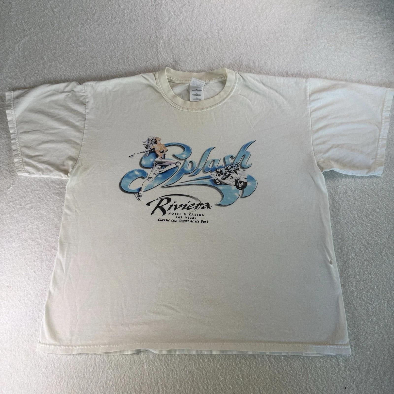

Vintage T Shirt Men s XL Las Vegas Splash Riviera Hotel & Casino Streetwear 90s 3XL