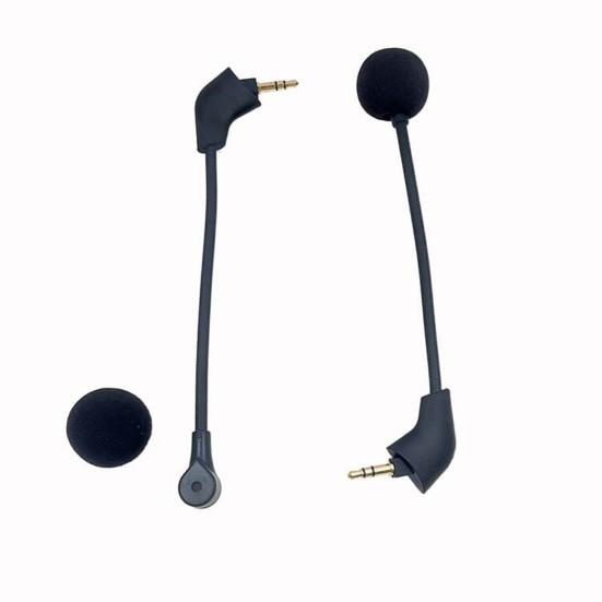 Headphone Microphone Replaceable Detachable Omnidirectional 3.5mm Flexible Gaming Headphone Microphone for Kingston HyperX Cloud /Cloud X/Cloud
