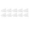 10Pcs 3 Hole White Hearing Amplifier Domes Earbud Tips Soft Static Free Silicone Hearing Amplifier E