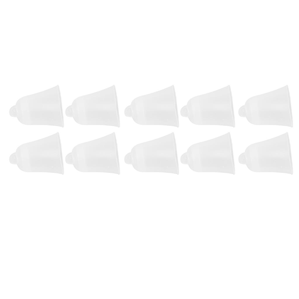 10Pcs 3 Hole White Hearing Amplifier Domes Earbud Tips Soft Static Free Silicone Hearing Amplifier E