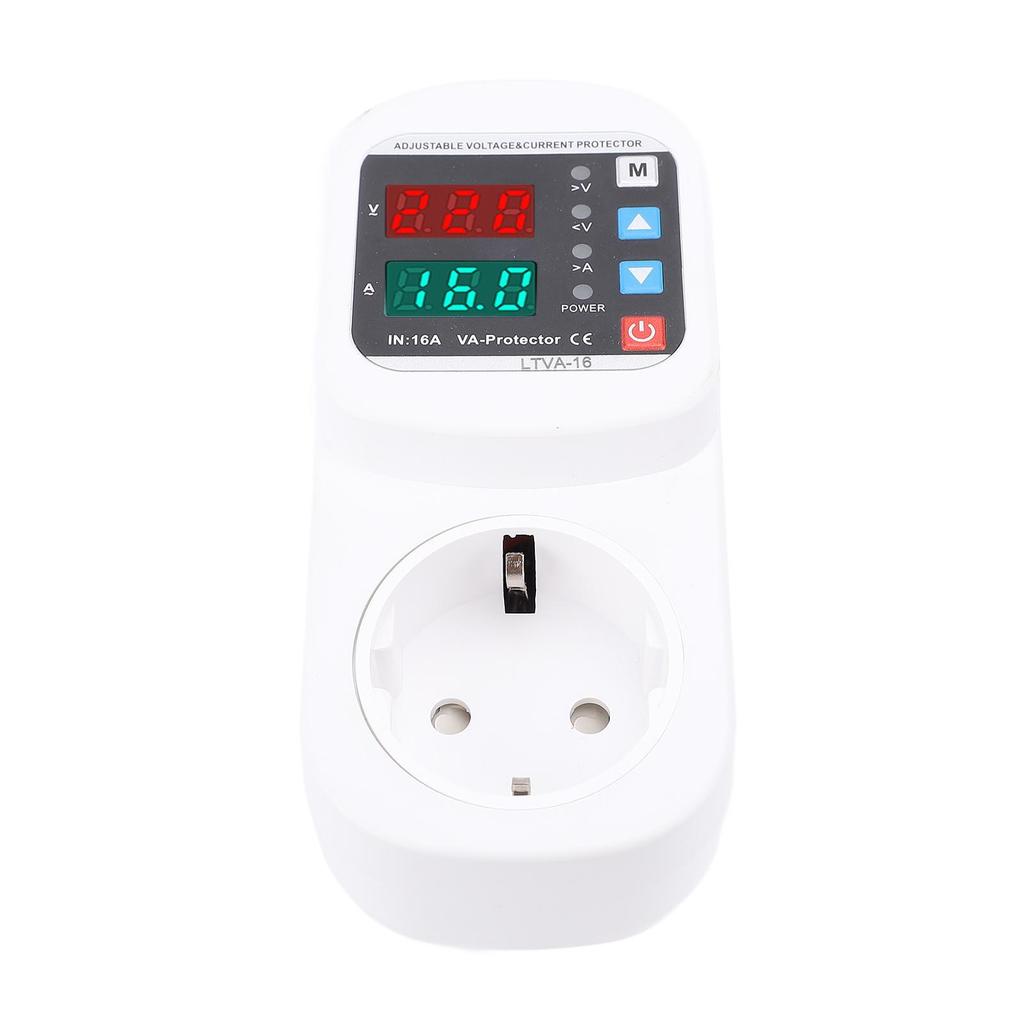 Automatic Voltage Current Socket LED Display Voltage Current Surging Socket 1-63A