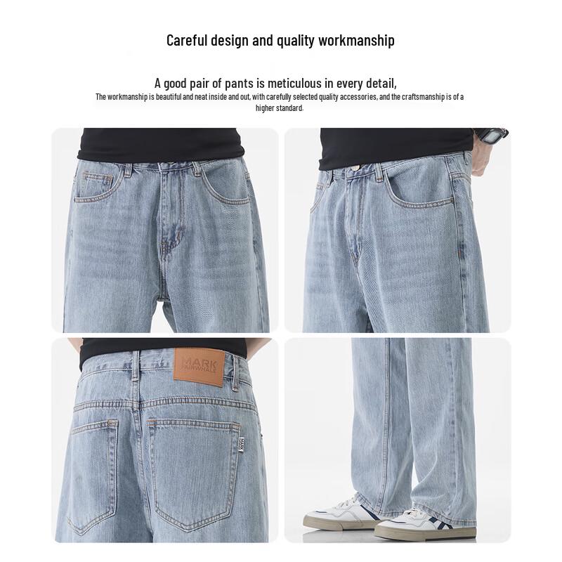 Mark Fairwhale Men's Loose Straight-Leg Jeans