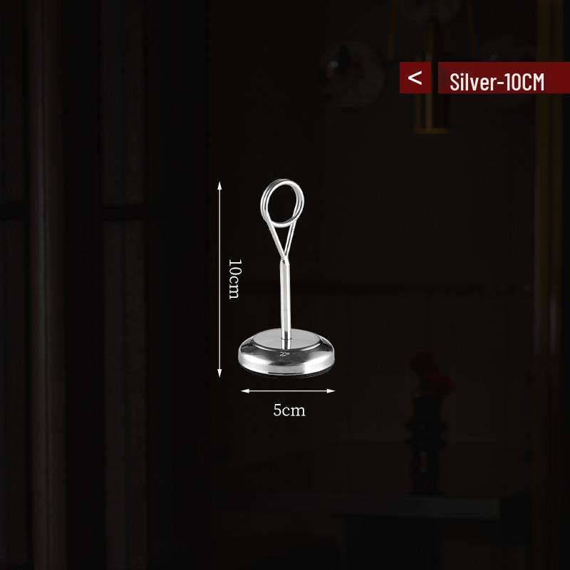 Stainless Steel Table Card Holder - Menu, Seat Number, Business Card Clip for Restaurant, Wedding, Banquet, Hotel.