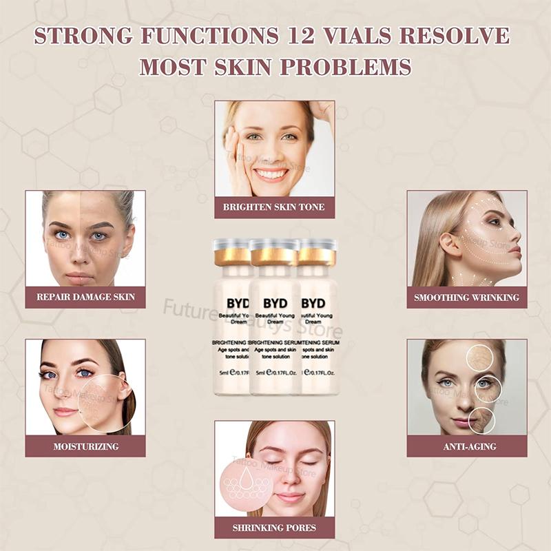 Semi-Permanent 5ml BB Cream Glow Kit Natürlich Niacinamid Sonnenschutz Foundation Concealer Feuchtigkeitsspender Make-up Hautpflege