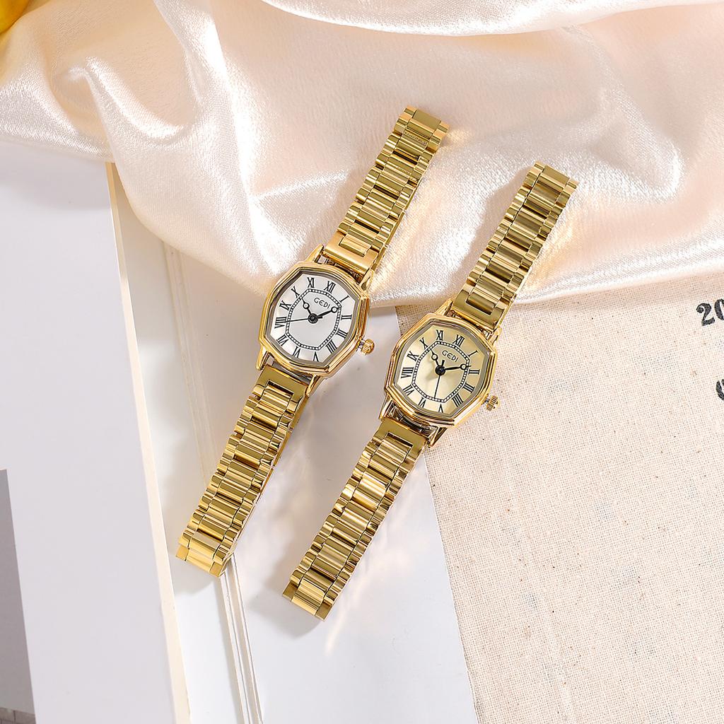 Trend Fashion Wine Barrel Watch Women'S Texture Simple Retro Roman Elegant Temperament Exquisite Steel Belt Women'S Watch
