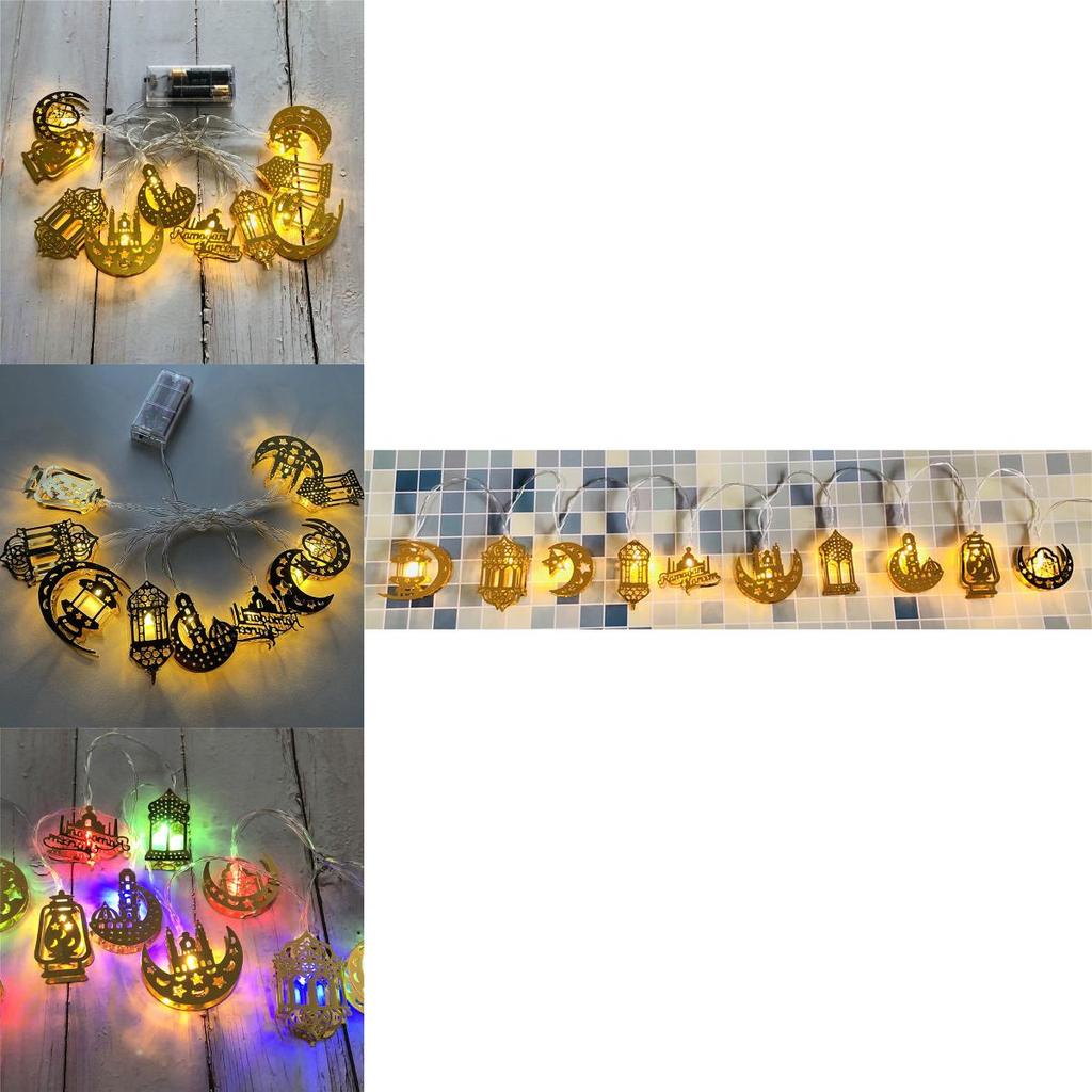 Radiant Moon Star Islam Muslim Led String Light For Eid Mubarak Celebrations