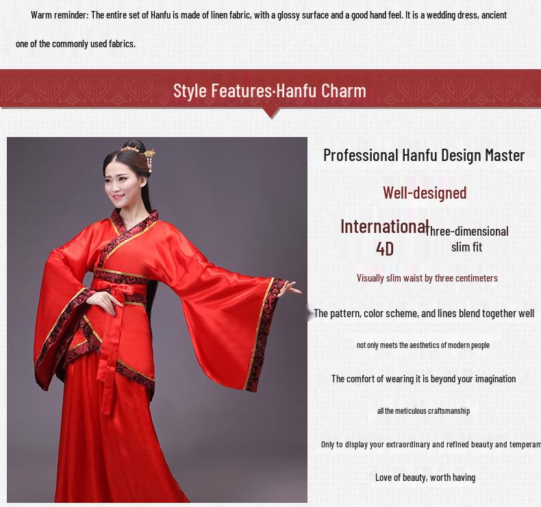 Rochie Hanfu Stil Tang Antic pentru Femei - Fustă Stil Zână cu Înfășurare Dublă pentru Ceremonii Formale și Spectacole