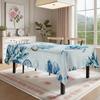 Coral Starfish Rectangle Tablecloth for Table Decor Kitchen Dining Waterproof Reusable Tablecloths for Table Indoor Outdoor