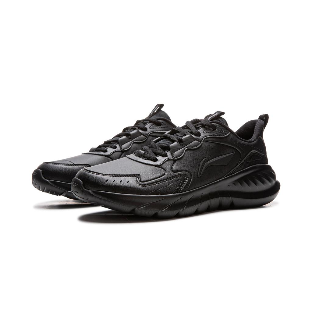 Li Ning Light Breeze Comfortable Fashion Versatile Synthetic Leather Lightweight Height Increasing Rebound Low Top Casual Running Shoes ARSV075-1