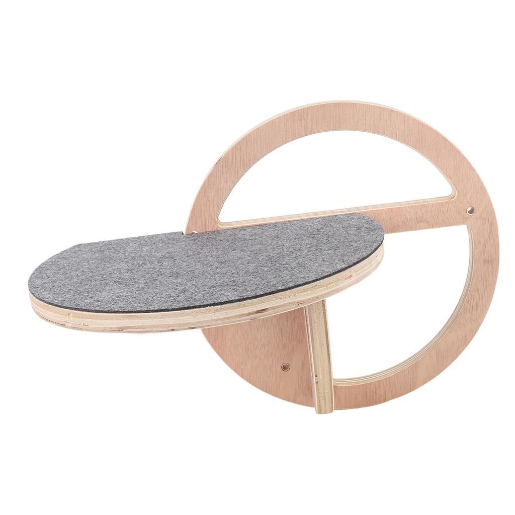 Cat Wall Shelf Wooden Round Increase Cat Exercise Wearproof Easy to Clean Cat Wall Perch for Cats Sl