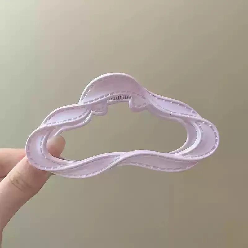 

Новая Мода Облака Полые Заколки-крабы для Волос Женские Полосатый Дизайн Акриловые Зажимы для Волос Шпильки Заколки Девушки Аксессуары для Волос