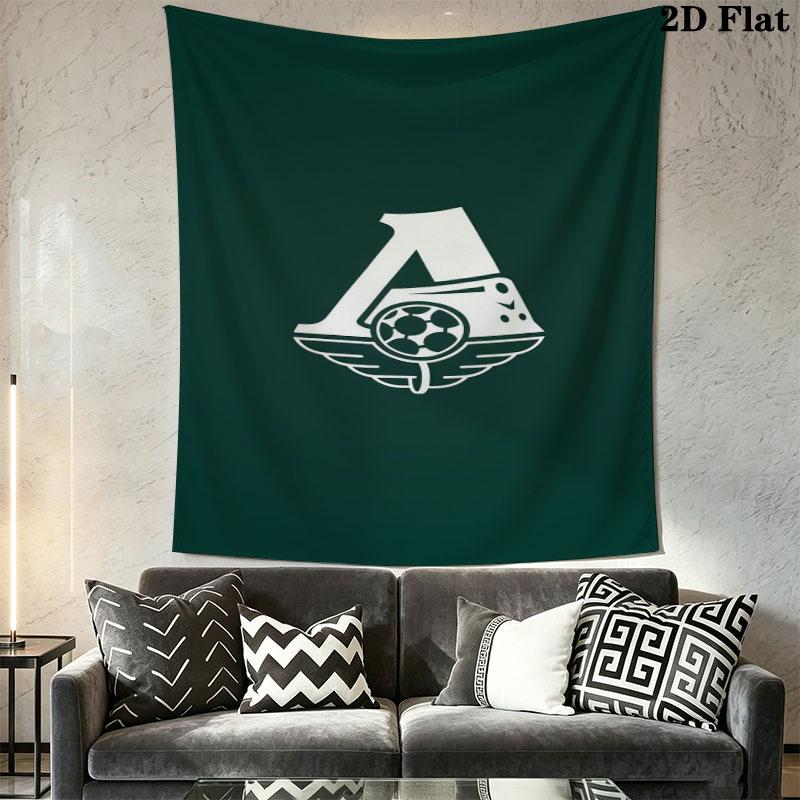 Lokomotiv Moscow Glory Wall Hanging Printed Fabric Blanket Decorative Tapestries for Bedroom Living Room Home Decor