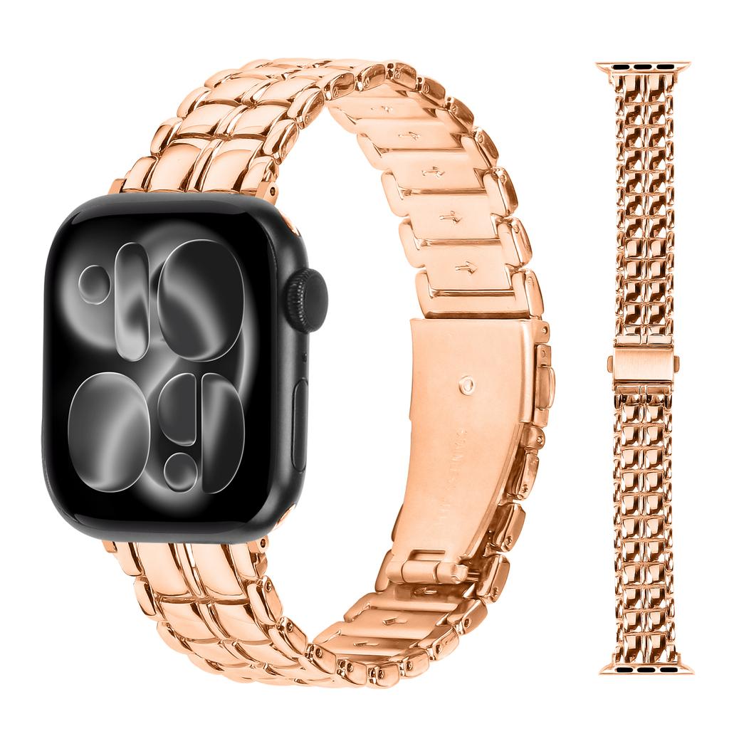 Stainless Steel strap for Apple Watch ultra2 3 band 49mm 40mm 44mm 45mm 46mm Metal buckle Bracelet iWatch series 9 7 8 se 10 11