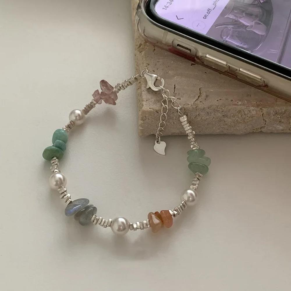 925 Silver Double Love Heart Hollow Beads Bracelet Adjustable Romantic Jewelry for Women Fashion Classic
