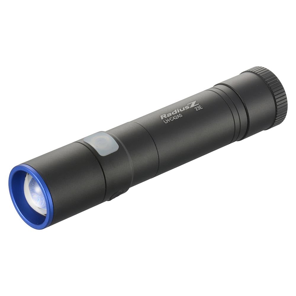 OHM Radius Z USB Rechargeable LED 420 Zoom Adjustable Flashlight, Lumens, Function, IPX4, Splashproof, Outdoor, Brightness, LH-C42A5 (Product Code