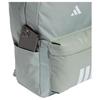 Adidas 3-Stripes Sportswear 27.4L Practical Commuting Training Backpack Unisex Backpack Light-Gray-Green White KQ7970