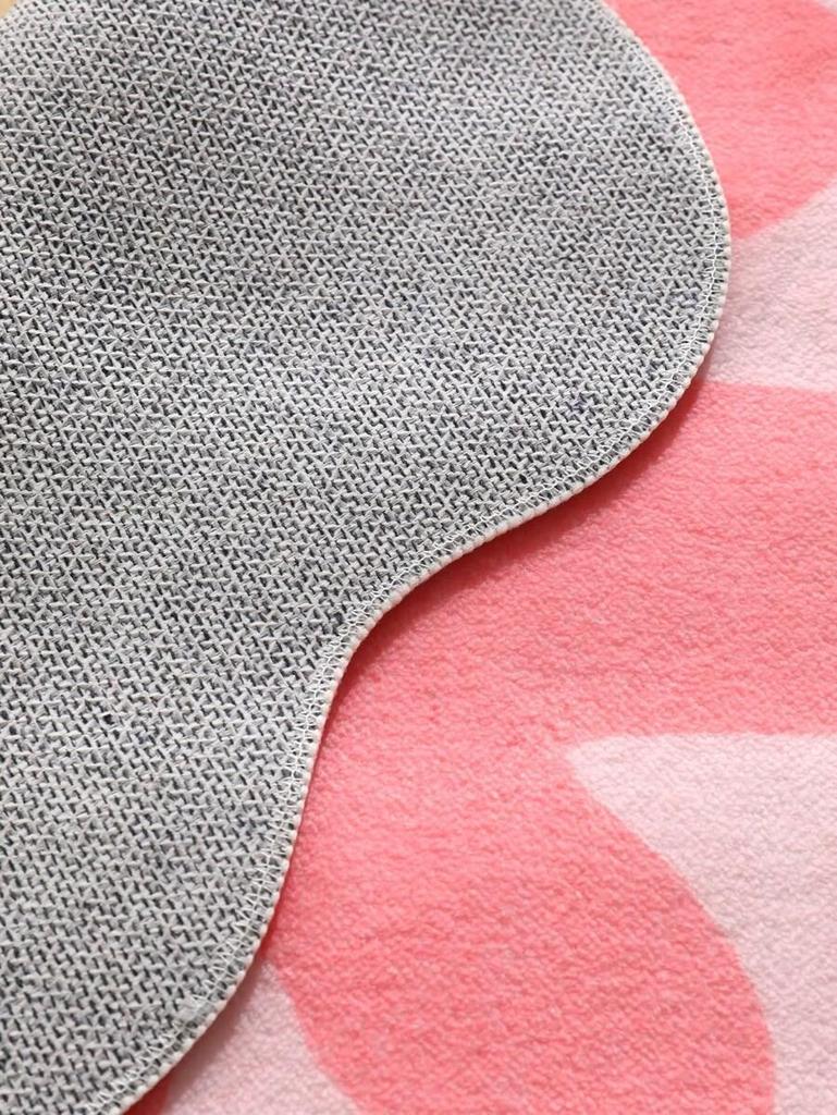 Simple Flower Round Carpet For Home Decoration Anti-Slip Mat For Living Room And Bedroom And Small Carpet For Home Areas