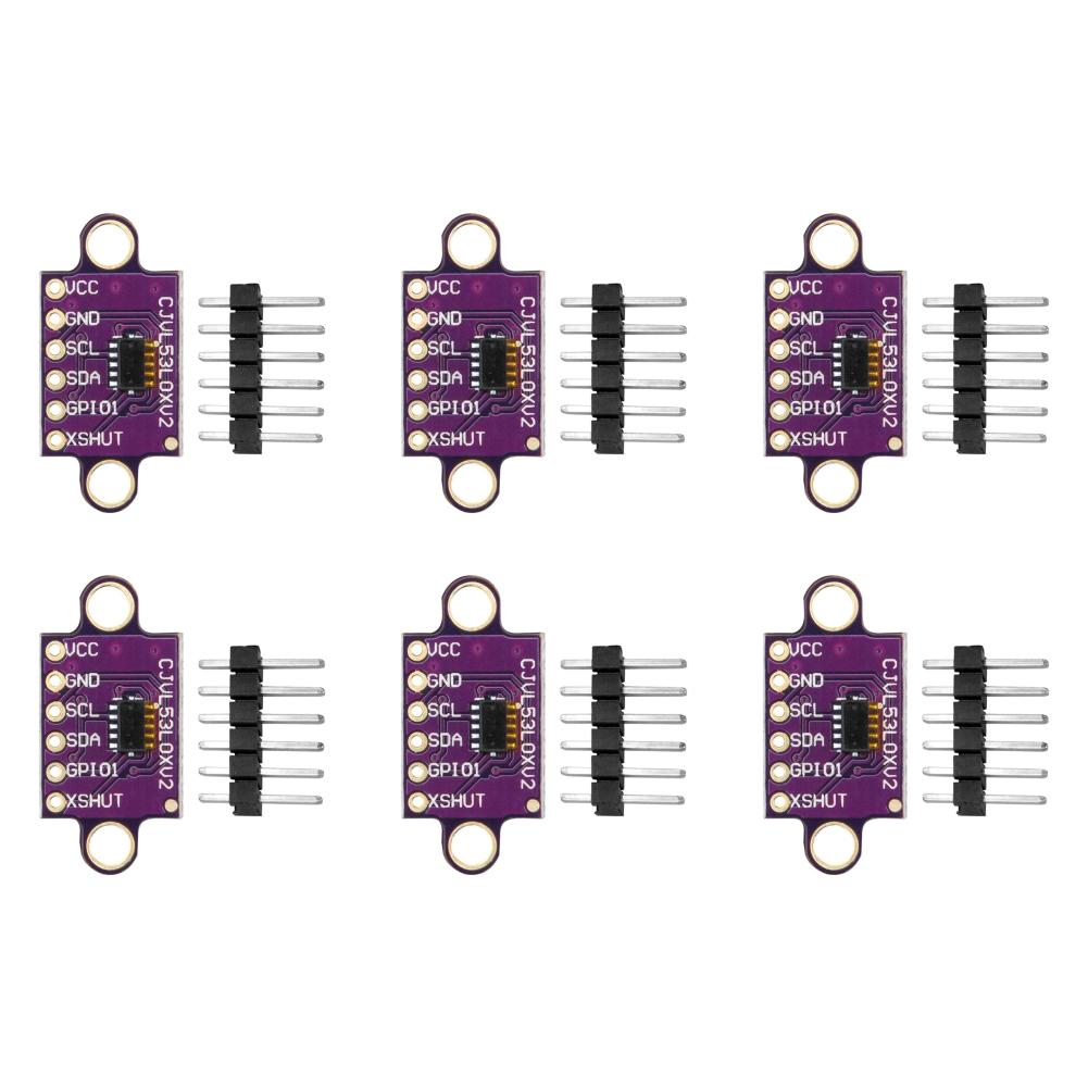 1-10PCS VL53L0X Time-of-Flight (ToF) Laser Ranging Sensor Breakout 940nm GY-VL53L0XV2 Laser Distance Module I2C IIC with Pin