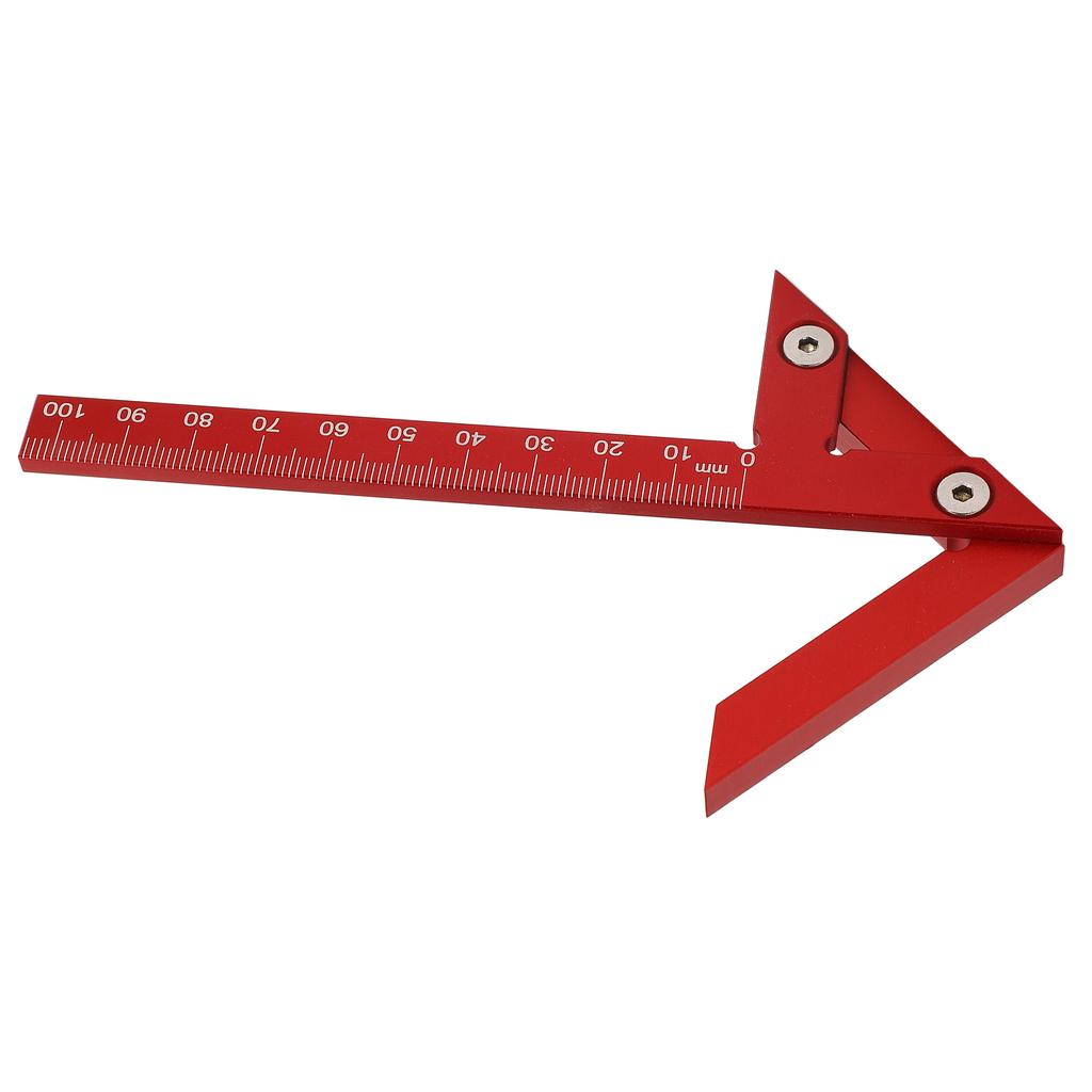 Center Gauge 105mm 45 degrees  90 degrees  Aluminum Alloy Line Ruler Measuring Scribing Tool for Woodworking