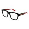 Gucci Optical Glasses [Available Prescriptions] Temple Logo Design 001 (black Frame/clear Lens) 53-19-145 Dust Bag + Glasses Case (random Color)