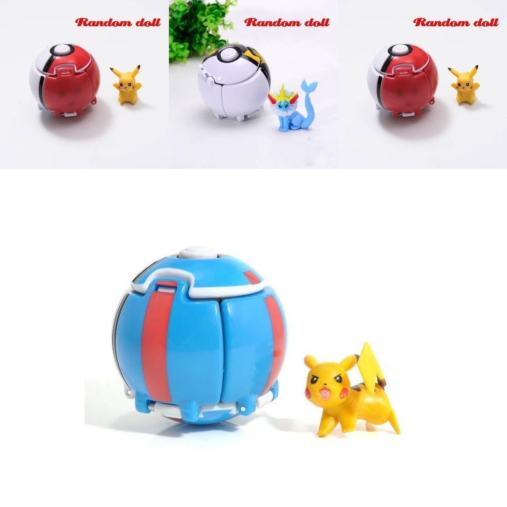 Transforming Elf Ball Pocket Monster Toy Ball With Touch-sensing Explosions Abs Material 7cm Diameter