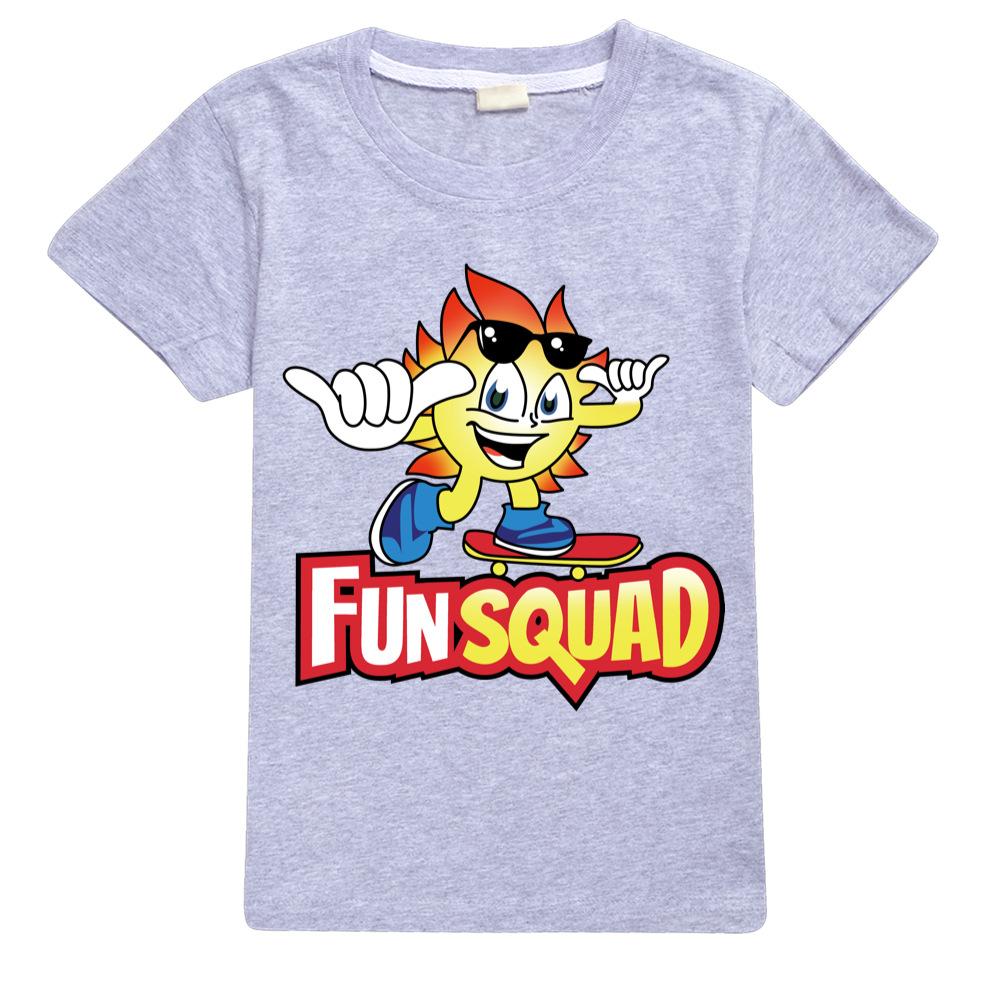 

Нова літня футболка для геймінгу Fun Squad Дитяча Каваї Мультяшна 3D футболка для хлопчиків Дівчаток Дитячий одяг Унісекс Топи з короткими рукавами 130 cm